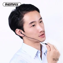 Remax RB-101 3.5mm In-Ear HiFi Earphones With Microphone 1 m Audio Jack Wire High Quality Portable Headset Support Multi-device