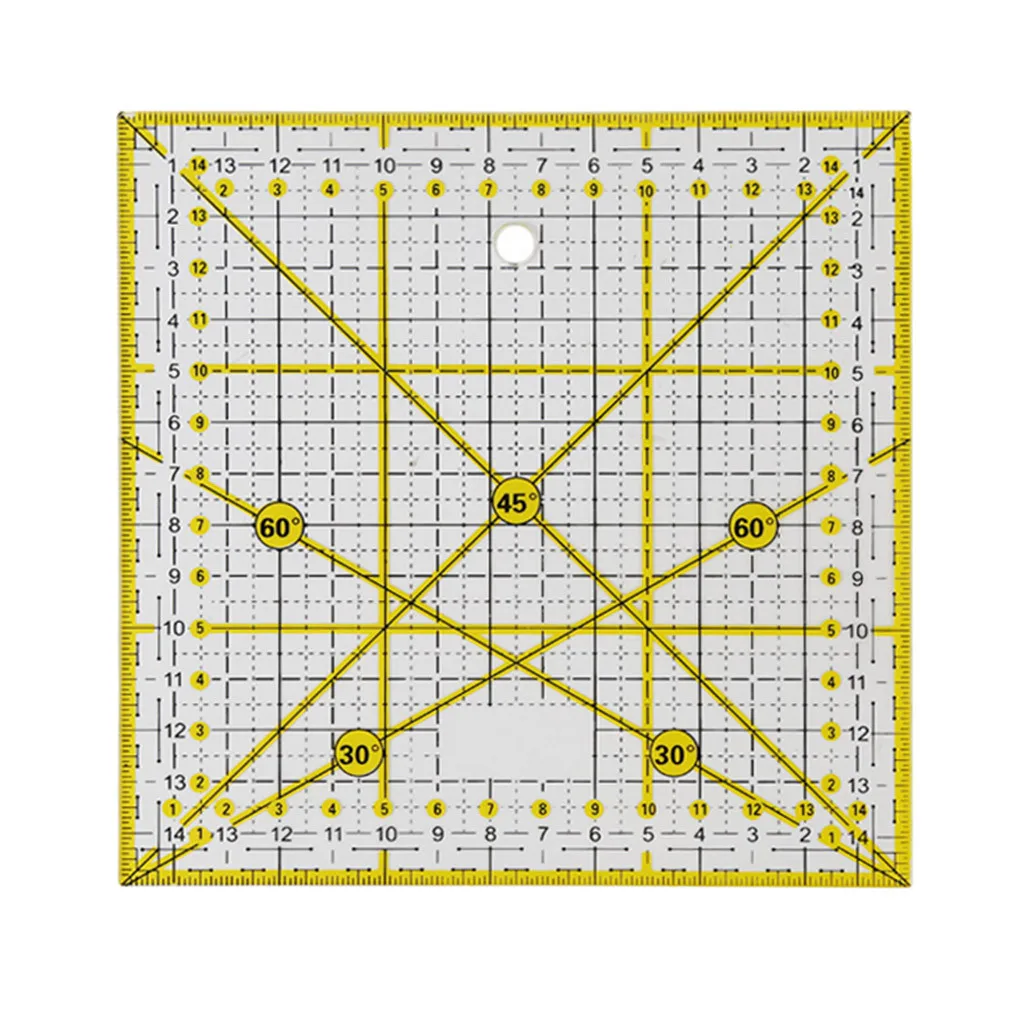 DIY Швейные линейки измерительный инструмент для квилтинга квадратная линейка для лоскутного шитья линейка для резки d90419