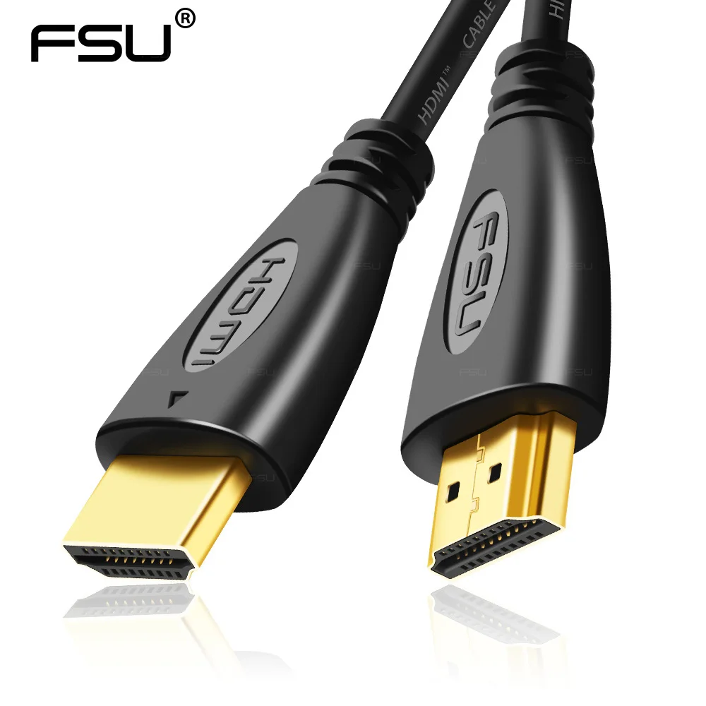 1.4 V HDMI كابل الفيديو كابلات مطلية بالذهب التوصيل 1080 p 3D عالية الدقة ذكر لذكر ل HDTV PS3 /4 العارض شاشة كمبيوتر محمول ذات دقة عالية آبل PC