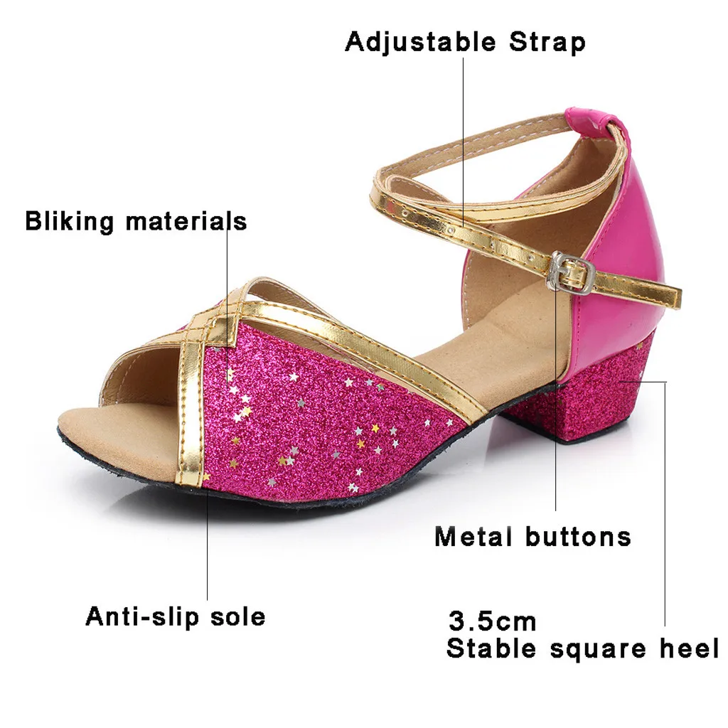 Бандажные сандалии с леопардовым принтом для маленьких девочек; Танцевальная обувь для бальных танцев, танго, латинских танцев; обувь принцессы на мягкой подошве для девочек