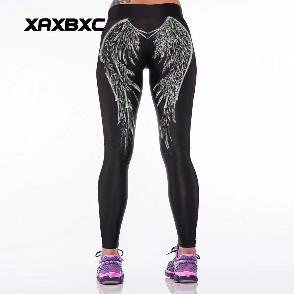 003 High Waist Workout Silm font b Fitness b font Women Leggings Elastic Pants Trousers For