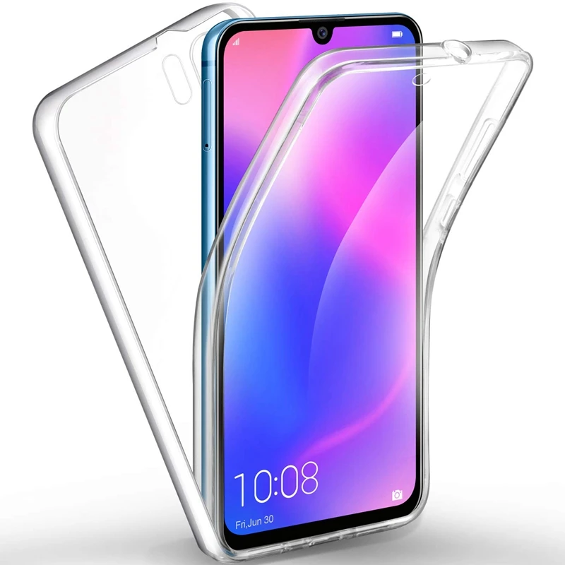 Чехол для Huawei P Smart 2019 Y7 Prime P30 Pro lite из мягкого ТПУ поликарбоната передняя и задняя
