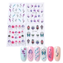 1 pièces décalcomanie de transfert d'eau ongles Art mixte autocollant bricolage manucure ongles autocollant professionnel ongles outils d'art(China)