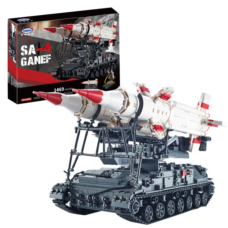 

In Stock Xingbao 06007 1469Pcs Military Series The SA-4 Ganef Set Building Blocks Bricks Children Educational Boy`s Toys Model