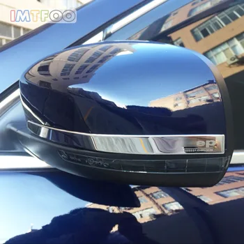 

IMTFOO STAINLESS STEEL REAR SIDE VIEW MIRROR TRIM COVER MOLDINGS FOR 2014 2015 2016 JEEP CHEROKEE KL ACCESSORIES