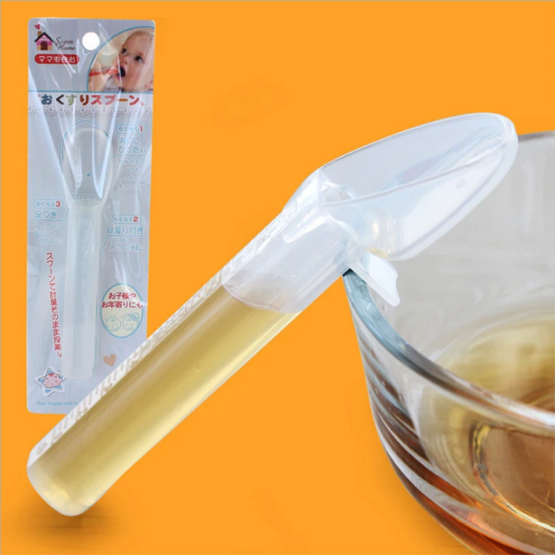 

Baby Spoon Utensil Kids Feeding Medicines Syringe Device For Infants Silicone
