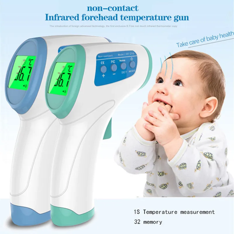 

Thermometer For Fever Digital Forehead Thermometer -Fast 1 Second Read - Non-contact White Termometro for Infants, Baby &Adults