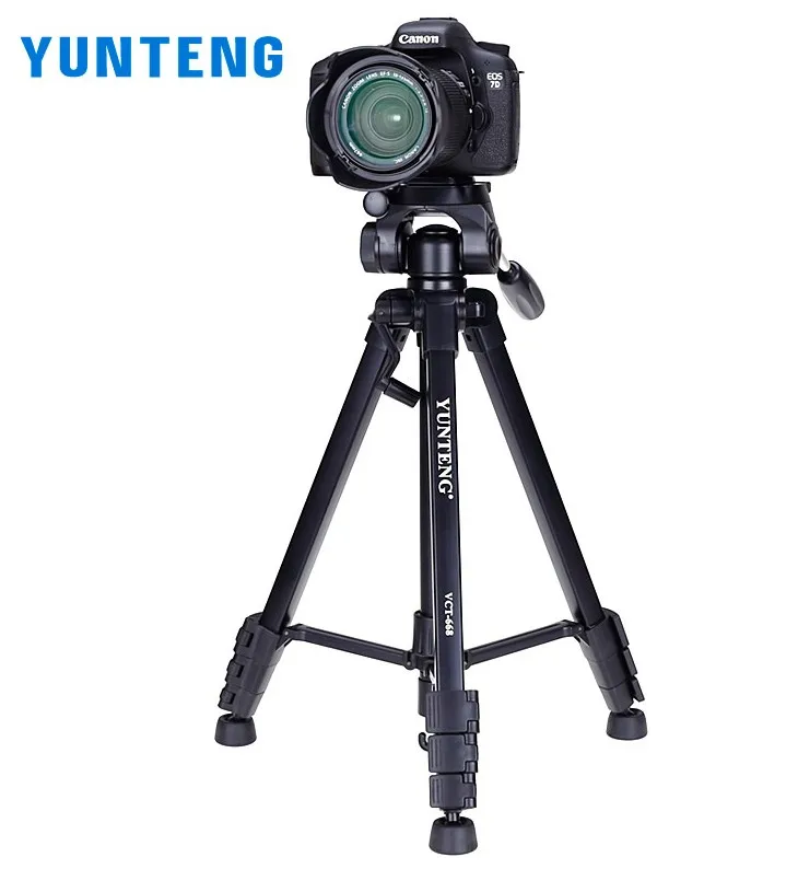 YUNTENG VCT-668 Tripod with Damping Head Fluid Pan camera DV Phone VCR Video