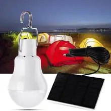 Водонепроницаемый 6 В 1 Вт 12LED 110lm Солнечный лампа открытый сад палатка чрезвычайных висит подсветка 3.5 м черный DC Провода