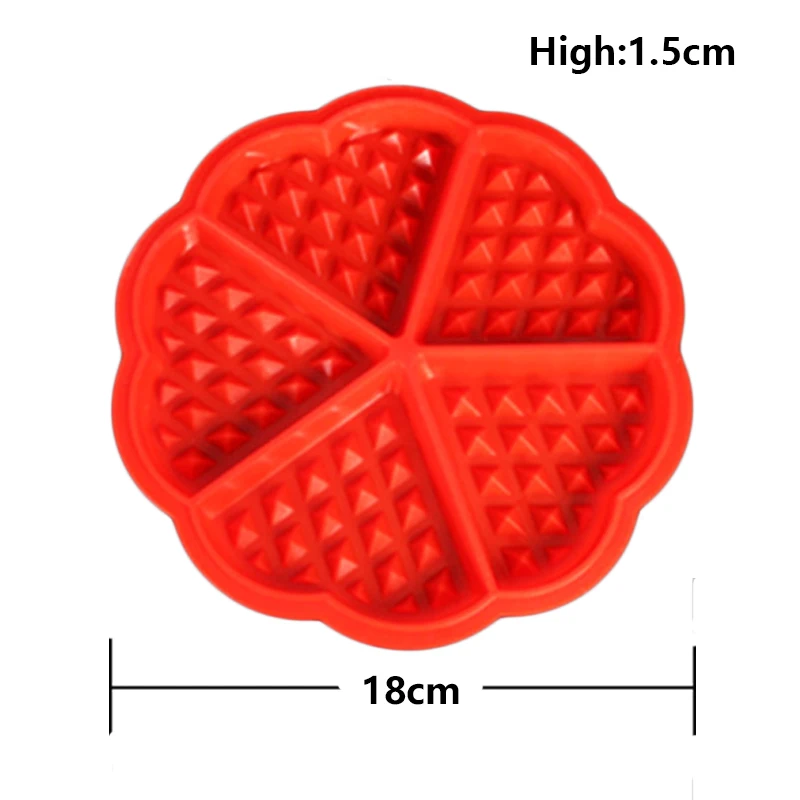 Сон-трава сердце силиконовая форма 5-формы для вафель пресс-форм микроволновые выпечки печенье пирог кекс жаропрочная посуда, Кулинария Инструменты Кухня Accesso