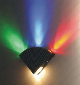 

4W 4 LED Wall Porch Hall Light Sconce Modern Decor Building Lamp Bulb FAN Shaped