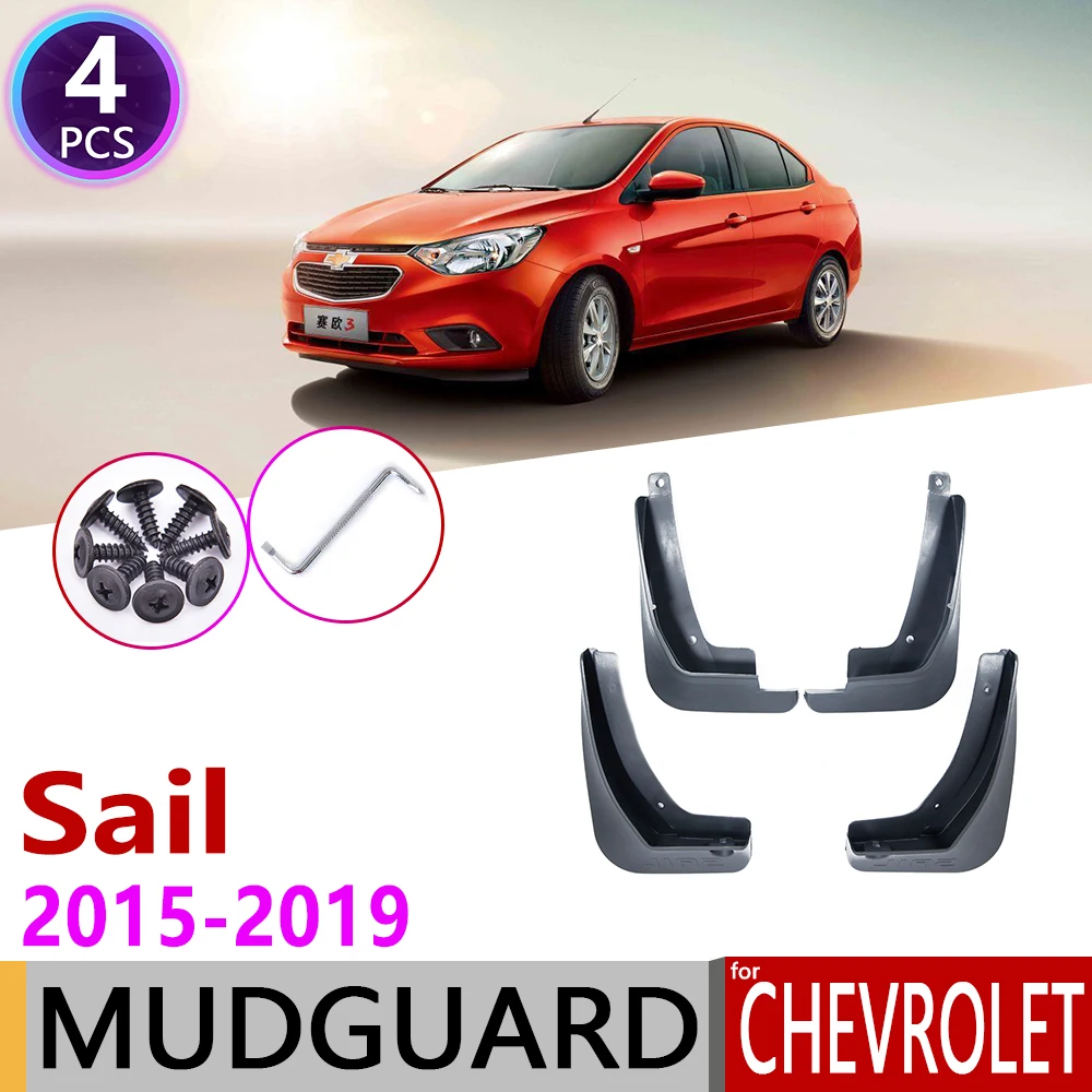 Coche de guardabarros para Chevrolet Sail Nuevo 2015, 2016, 2017, 2018, 2019 Mudflap guardabarros guardia Splash solapa Accesorios