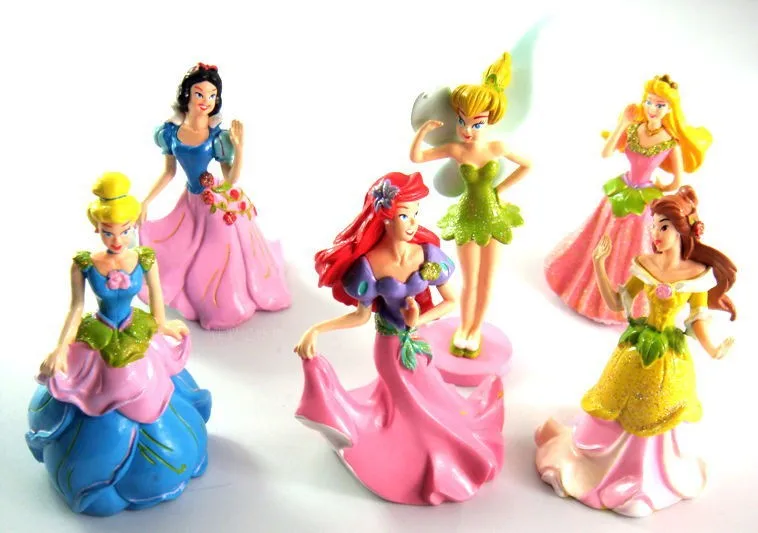 

6 PCS/set animation cartoon dolls Snow White beautiful faery Lunlun girl children toys for children