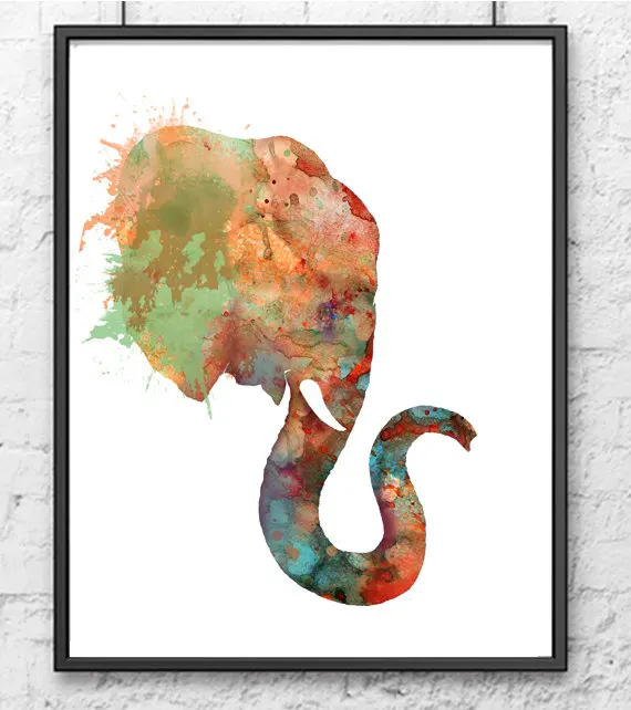 Elephant Giraffe Zebra African Animals Home Decor-1