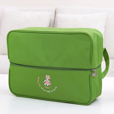 HMUNII модная походная сумка для обуви женские ручные багажные дорожные сумки нейлоновые сумки для выходных многофункциональные дорожные сумки C1-11 - Цвет: Зеленый