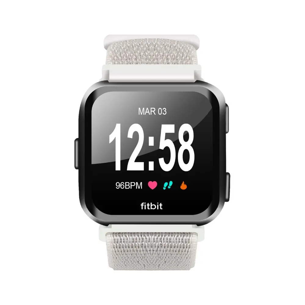 Спортивный сменный тканый нейлоновый ремешок для Fitbit Versa, дышащий регулируемый ремешок с застежкой, ремешок для часов Fitbit Versa, Смарт-часы