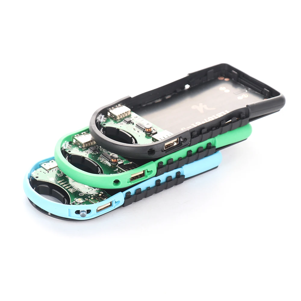

5V 2A Solar LED Portable Dual USB Power Bank 5x18650 External Battery Charger DIY Box 149x74x18mm