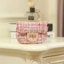 Хлопковый шерстяной женский кошелек с цепочкой, органайзер для детей, кошелек, детский маленький чехол для телефона, сумка для денег, carteira feminina для маленьких девочек