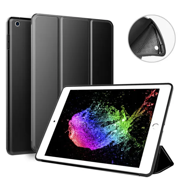 Мягкий силиконовый чехол-накладка для Apple iPad 2 3 4 iPad2 iPad3 iPad4 магнитный складной