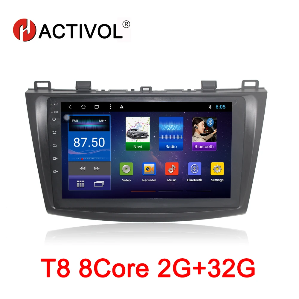 

HACTIVOL Octa Core 2G RAM 32G Car radio for Mazda 3 Axela 2010 2011 2012 2013 Android 8.1 car dvd player gps navigation wifi