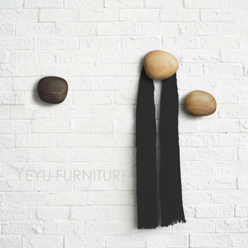 Minimalist Modern Design Original Solid Wooden Dots Hanger Simple