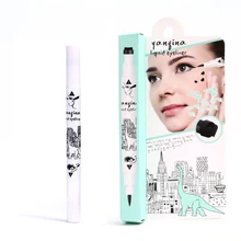 Бренд YANQINA, мультяшная Водостойкая Подводка для глаз, тонкая и гладкая линия, прочная, водостойкая, не обесцвечивающая