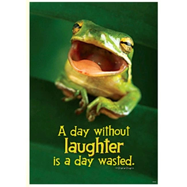 Trend Enterprises T-A67282 Poster A Day Without Laughter Is Aday Wasted Charlie Chaplin Argus
