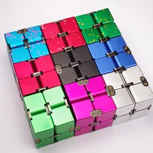 Алюминиевый сплав звезда волшебный куб крышка заклепки цветной узор неограниченный блок лечение тревога уменьшенная игрушка высокого давления Горячая