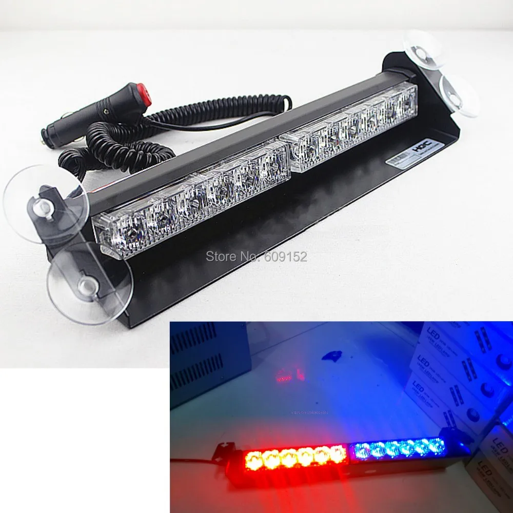 12 LED Auto flashing Police Emergency Hazard Warning Car Beacon light