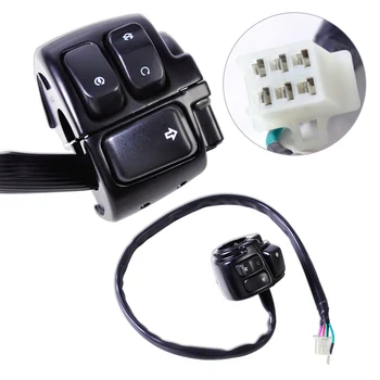 

CITALL Motorcycle 1" Handlebar Ignition Kill Switch Wiring Harness for Harley Davidson Softail Dyna Sportster 1200 883 V-ROD