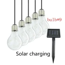 Светодиодный Садовый Солнечный светильник светодиодный сказочные светильники, лампа с солнечной батареей рождественские садовые украшения для дома открытый светодиодный солнечный светильник s лампочка