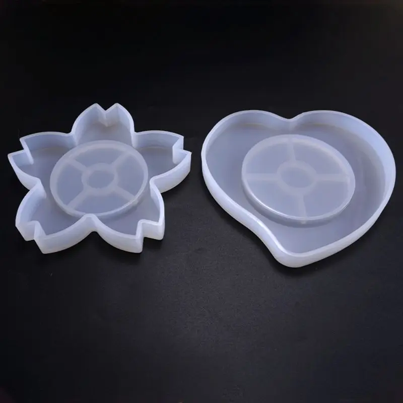 Силиконовые 3D DIY цветок сердце эпоксидная смола, Форма Подвеска для ювелирных изделий, инструмент для изготовления прессформы ручной работы ремесло декоративные