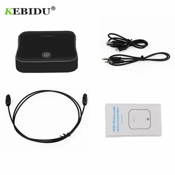 

Kebidu Mini 3.5mm Wireless Audio Adapter Bluetooth 5.0 Transmitter TV Receiver With Optical Toslink / SPDIF for TV Speakers
