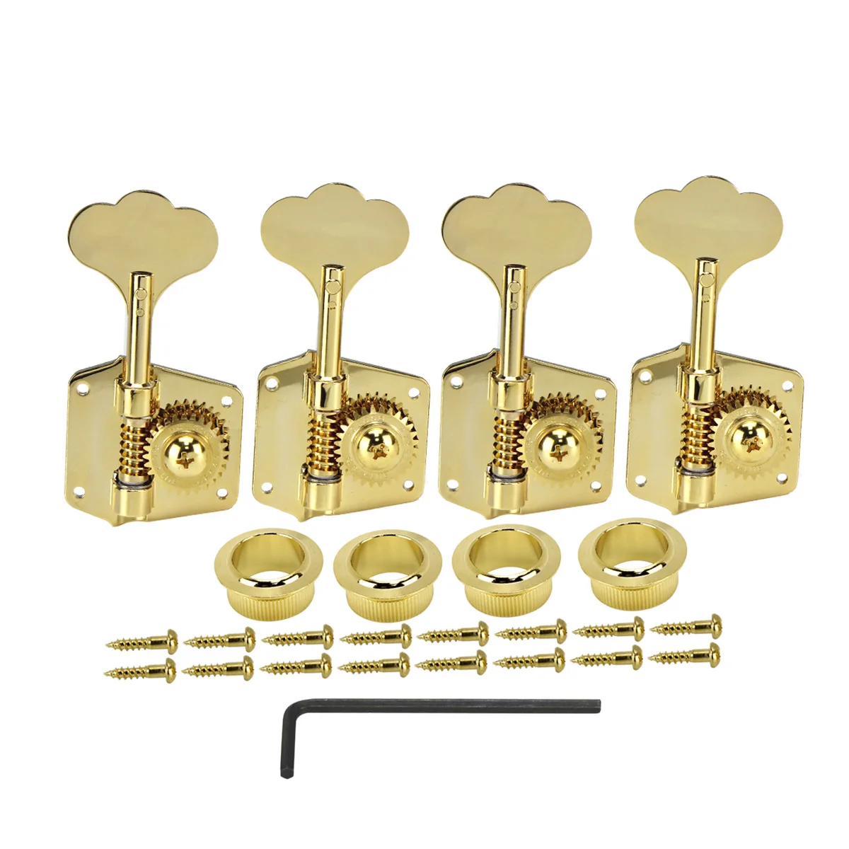 Золотой Оригинальные GOTOH GB640 RES-O-LITE супер легкие басовые головки для правшей бас гитары аксессуары сделано в Японии - Цвет: Золотой