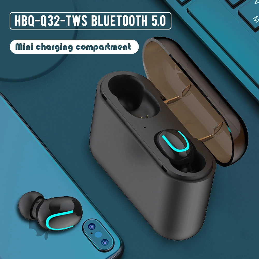Мини TWS Bluetooth 5,0 наушники беспроводные наушники стереофоническая гарнитура 1500 мАч power Bank tws наушники спортивные наушники с микрофоном