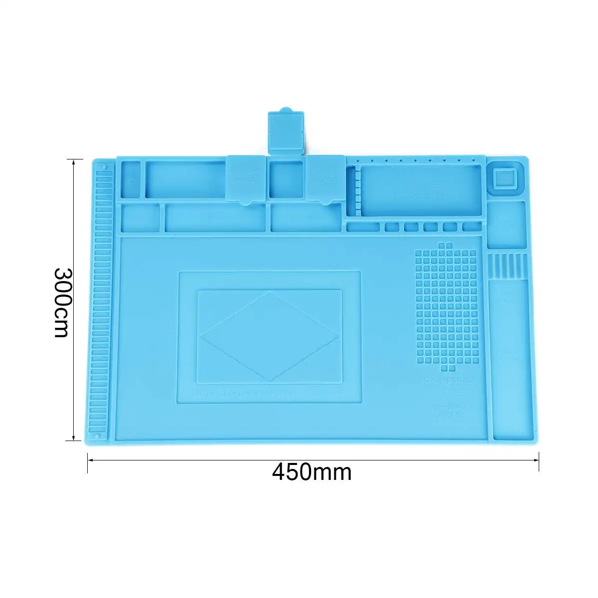 45x30 см Антистатическая теплоизоляция силиконовый коврик паяльная станция Утюг телефон ПК ремонт компьютера Коврики Магнитная настольная платформа