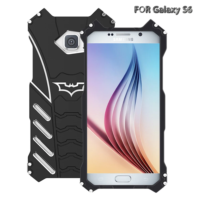 Роскошный металлический защитный чехол R-Just Batman для Samsung Galaxy S8 S7 S6 edge plus NOTE 5 FE C5 C7 C9 Pro, алюминиевый чехол