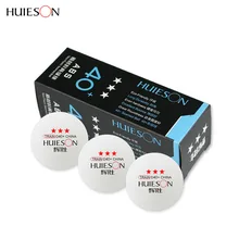 3 шт./кор. Huieson Материал ABS Профессиональный Пластик шарики для пинг понга в 40+ 3 звезды мячи для настольного тенниса аксессуары для настольного тенниса