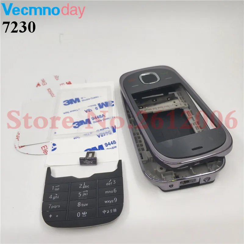 Полный корпус чехол для Nokia 7230 крышка батареи