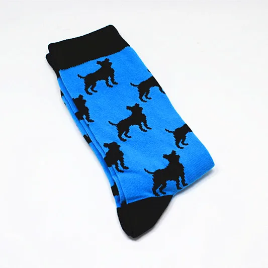 Модные мужские носки в стиле хип-хоп с рисунками животных и фруктов; Дышащие носки для скейтборда; Calcetines Hombre - Цвет: 8