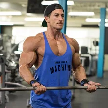 Muscleguys Y back Stringers для мужчин s Танк топики без рукавов рубашки бодибилдинг и фитнес мужские тренажерные залы Singlets одежда мышцы регаты
