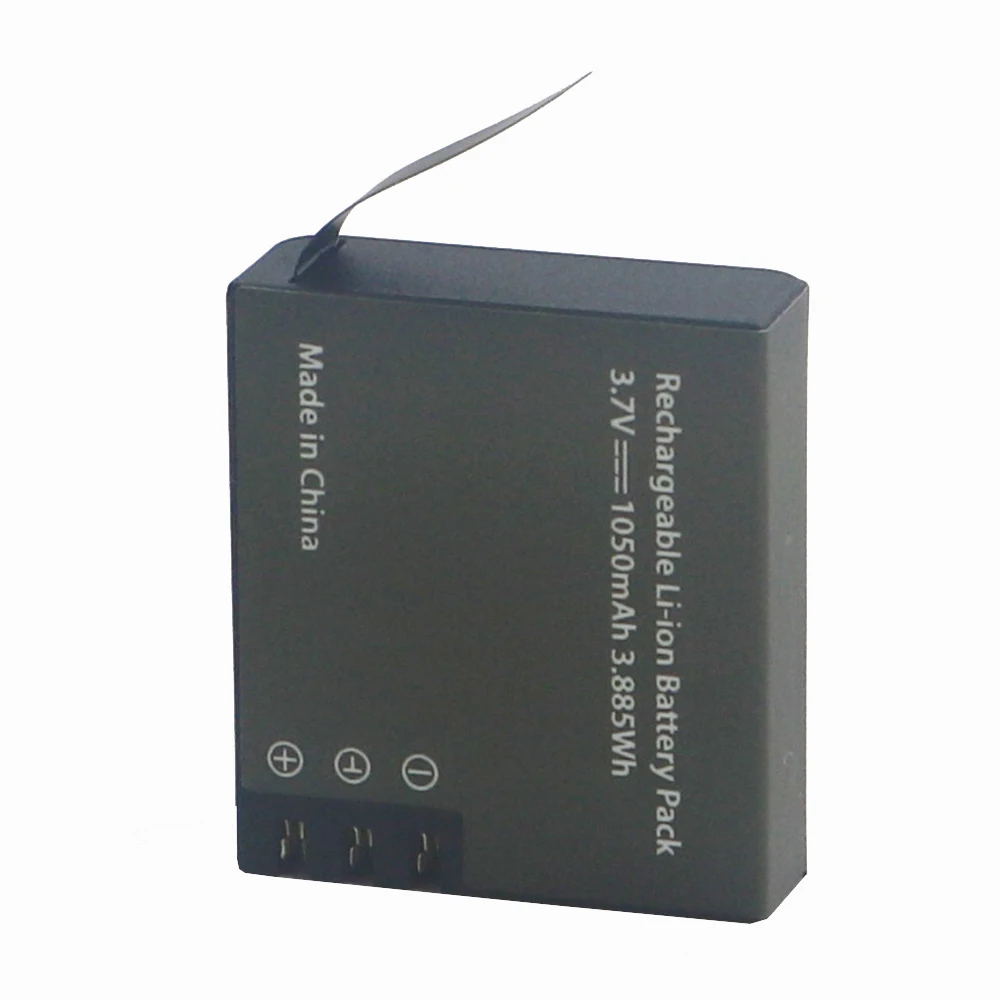 Recarregável de Íon-lítio Peças e Acessórios para Câmeras 1050mah para Eken Bateria Unidades h8 h9 H8r H9r Pro Ação Esporte 4 Pg1050 V8s - Image 4