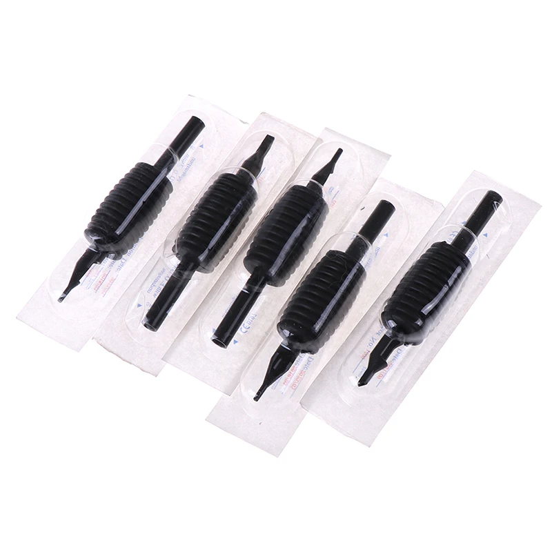 

Disposable Tattoo Gips 25mm Silicone Black Grip Tube Combo Rt FT Round Needle Tips Body Art Sterilized for Tattoo Machine Tools