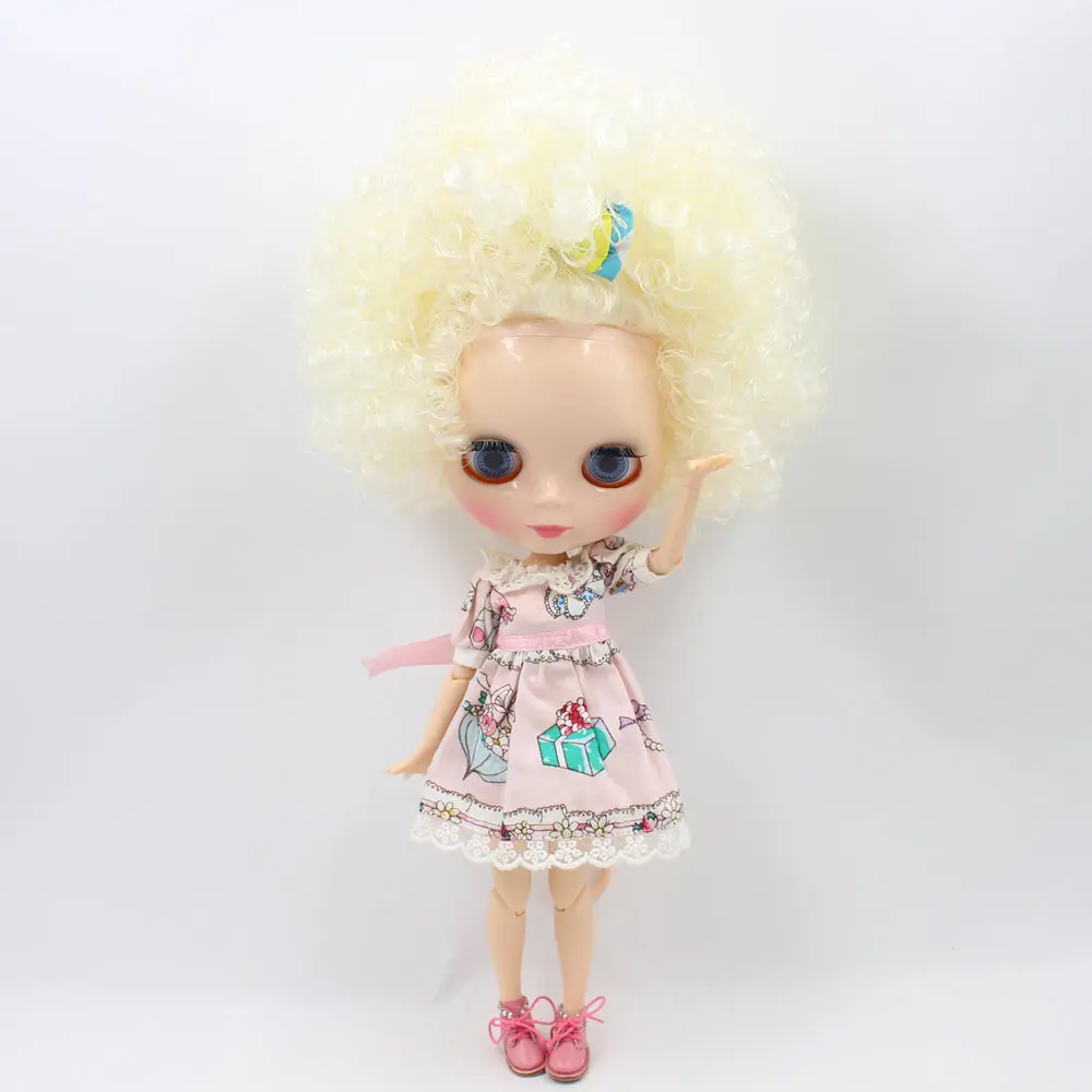 Кукла Blyth шарнирная серии No.QE300 для кремового белого волоса телесной кожи 1/6 BJD|doll
