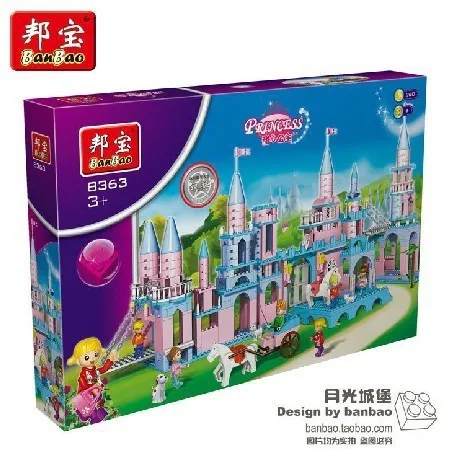 

Model building kits compatible with lego city Extra Large Princess castle 803 3D blocks Educational toys hobbies for children