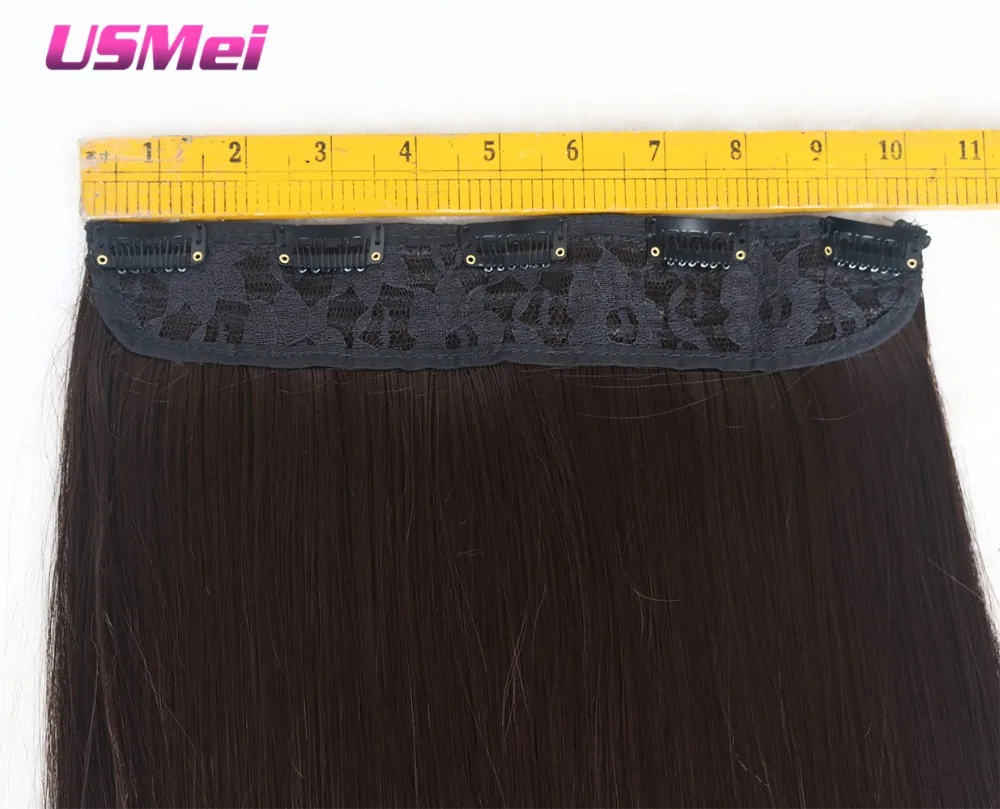 USMEI 5 clips/piece Natural Silky straight Hair Extention 24\ USMEI 5 clips/piece Natural Silky straight Hair Extention 24\