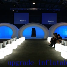 Luna форма надувные pob структура, красивое светодиодное освещение бар luna палатка для мероприятия партии и свадьбы