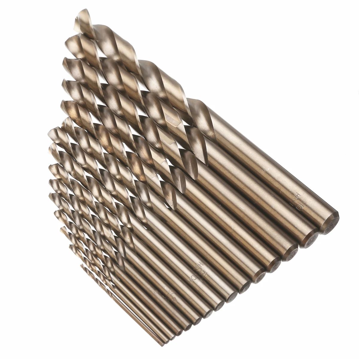 15pcs Cobalt Auger Drill Bits HSS M35 Straight Shank Twisted Drill Bit 1.5~10mm Cobalt Metal Woodworking Drill Bits Power Tool