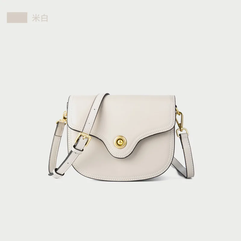 

Small Bag Woman 2019 Texture Genuine Leather Single Shoulder Package Saddle Package Tide Leisure Time All-match Cable Satchel