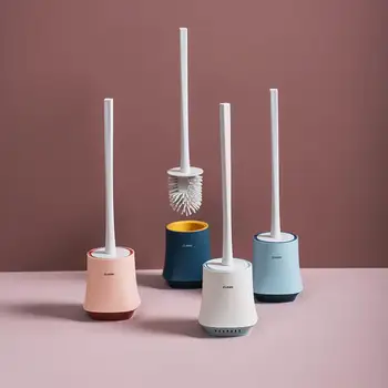

Bathroom Cleaning Brush Without Dead Corner Toilet Brush Long Handle to Cleaning Brush Can be Stored Automatically Air Dried